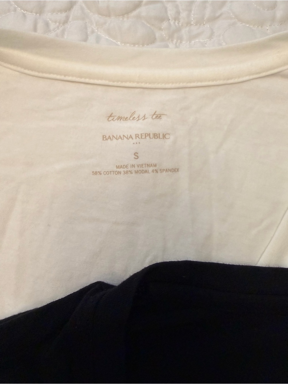 Banana Republic Navy & White Striped Top with Teal Accent - Picture 3 of 4